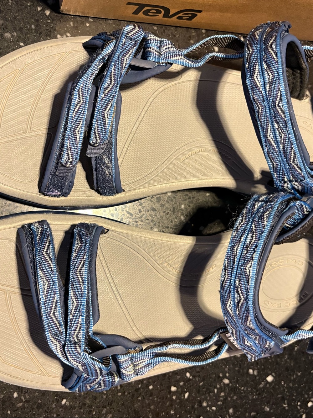 Teva Women's Blue PatternedTerra Fi Lite Sandals  10W